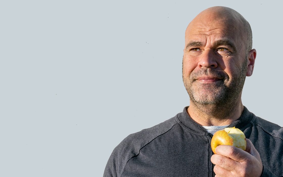 Man With Apple Photo